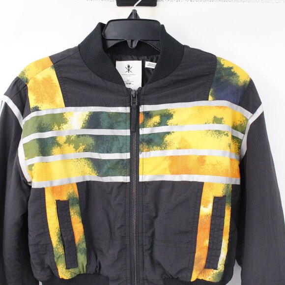 Opening Ceremony x Adidas jacket womens Large windbreaker black trefoil padded - Picture 3 of 15